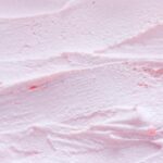 Helado textura de cerca afrutado